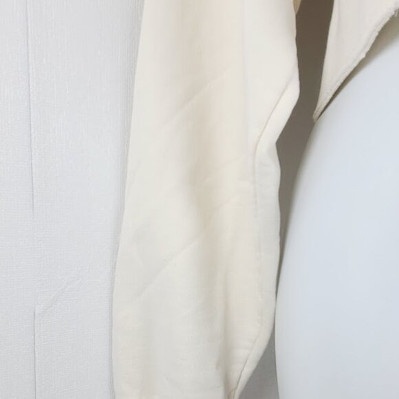 Champion Women's Ivory Reverse Weave Cut-Off Cropped Sweatshirt Size XS - Picture 5 of 9